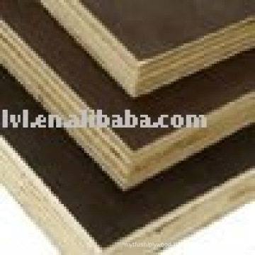 Black and brown Film faced plywood for construction used